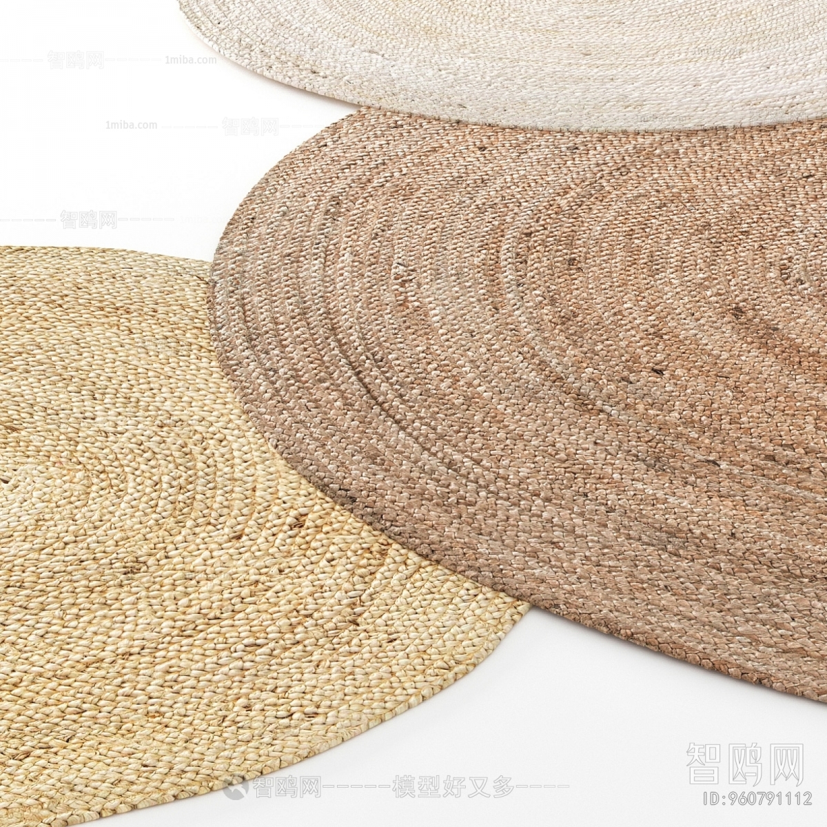 Wabi-sabi Style Circular Carpet