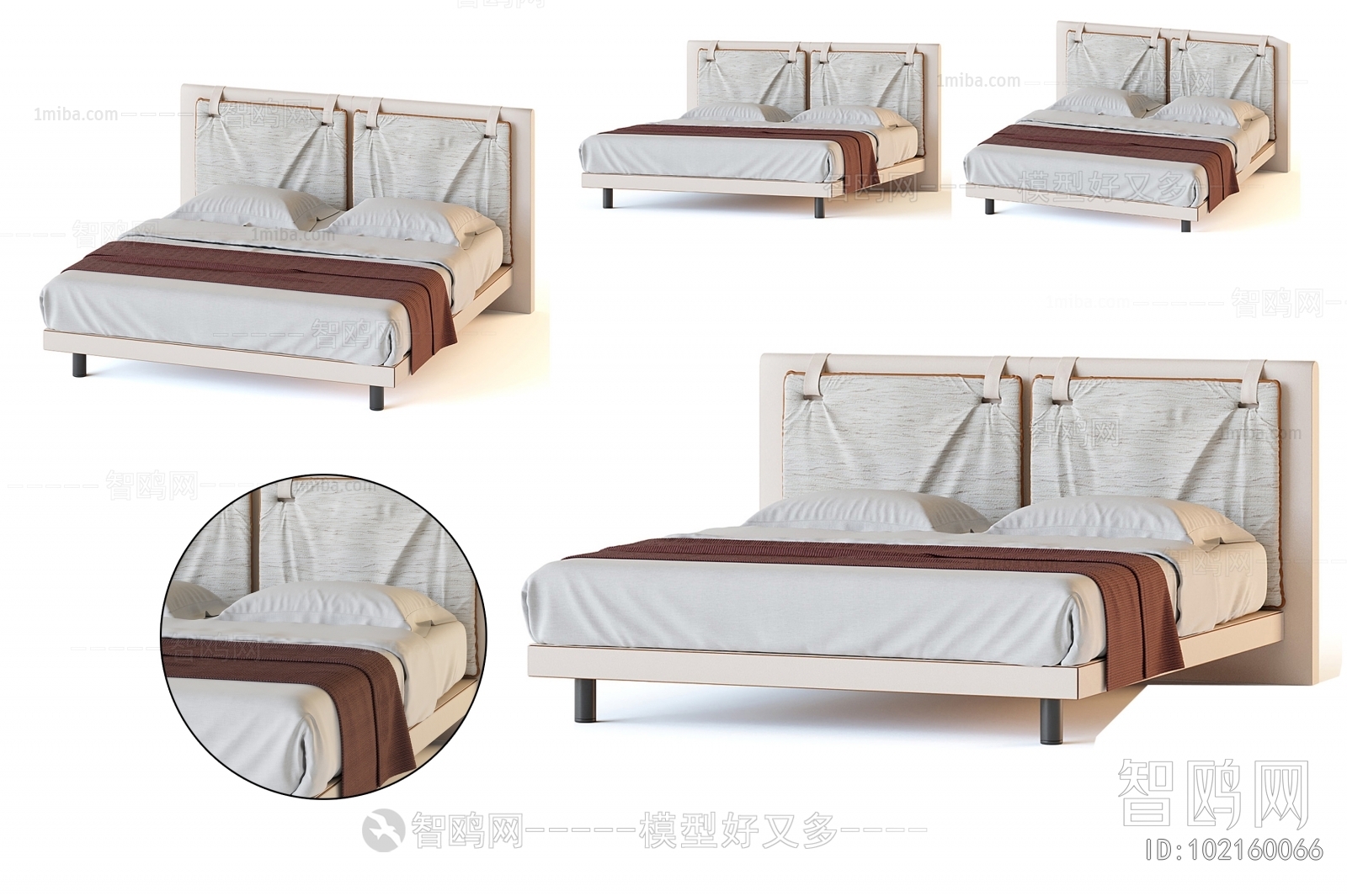 Nordic Style Double Bed