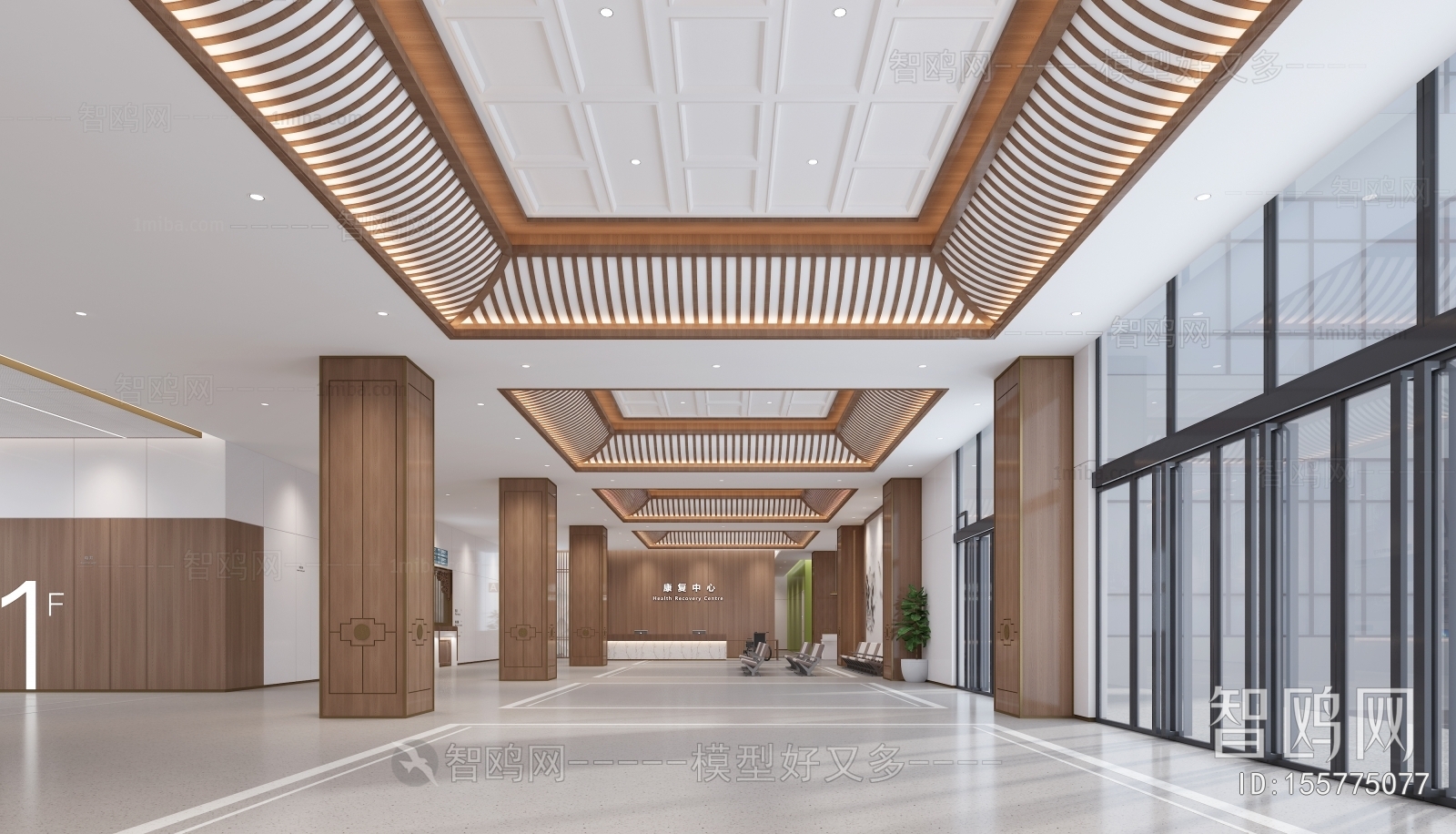 New Chinese Style Hospital Hall
