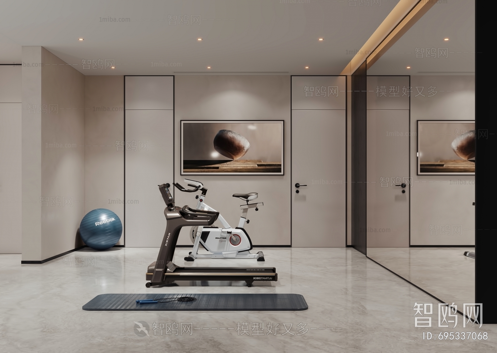 Modern Home Fitness Room