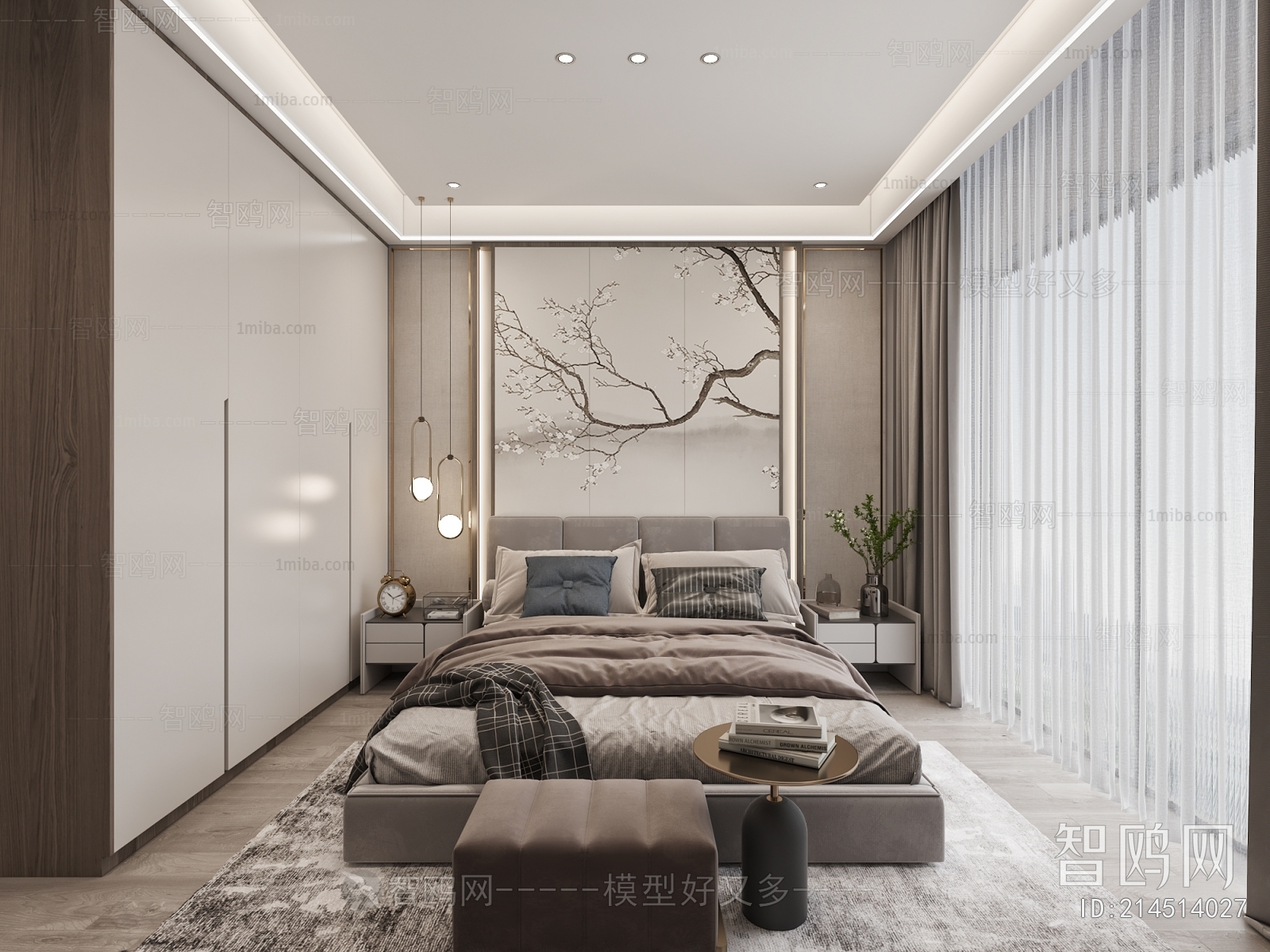 Modern New Chinese Style Bedroom