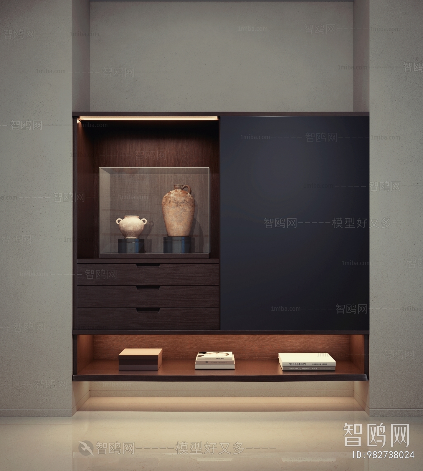 New Chinese Style Decorative Cabinet