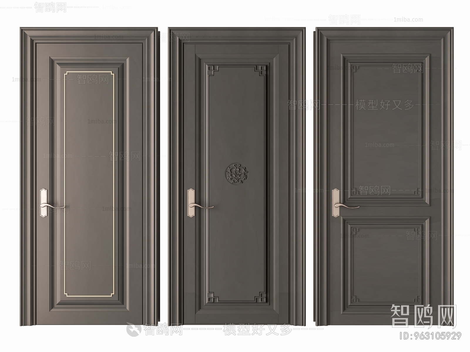 New Chinese Style Single Door