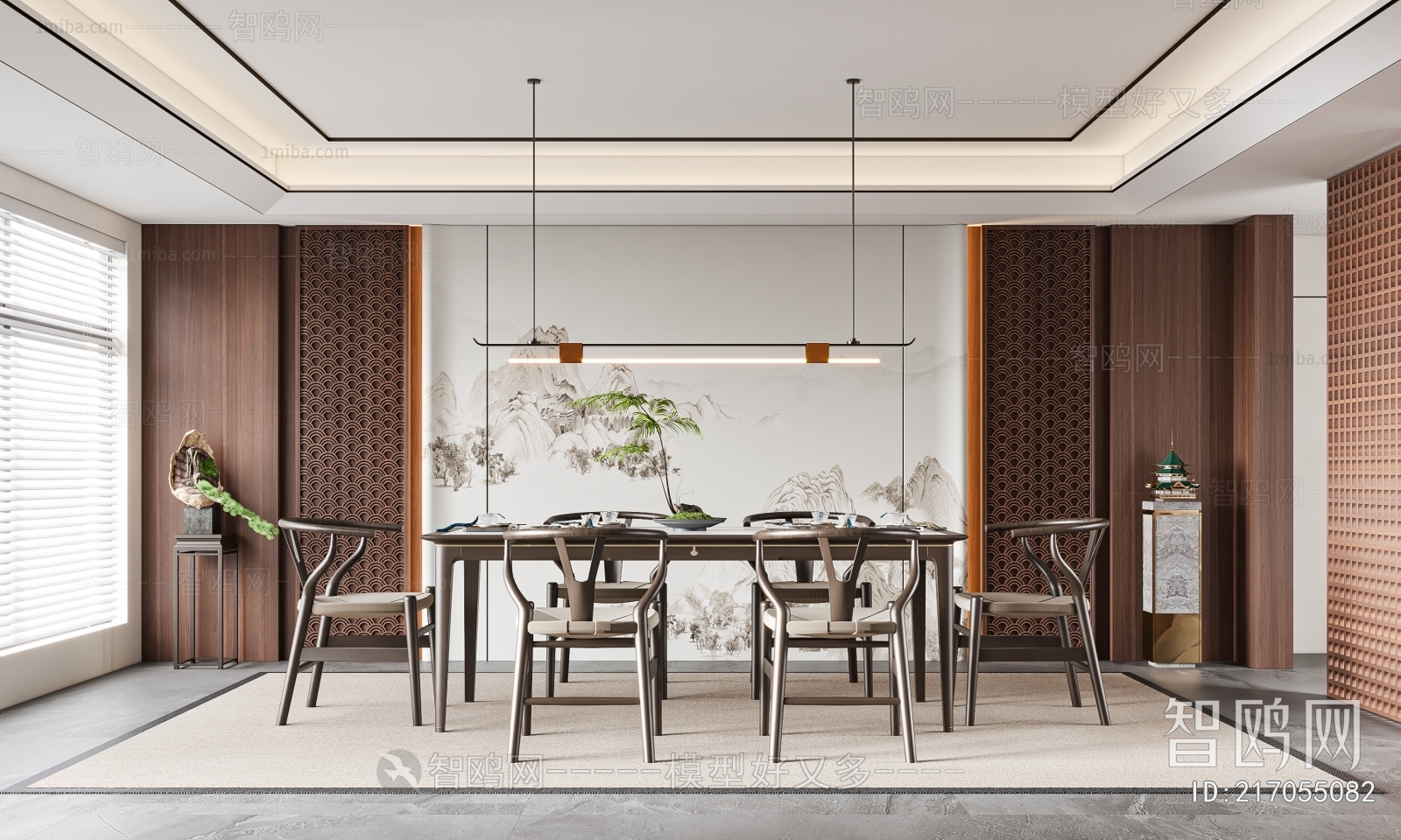 New Chinese Style Dining Room