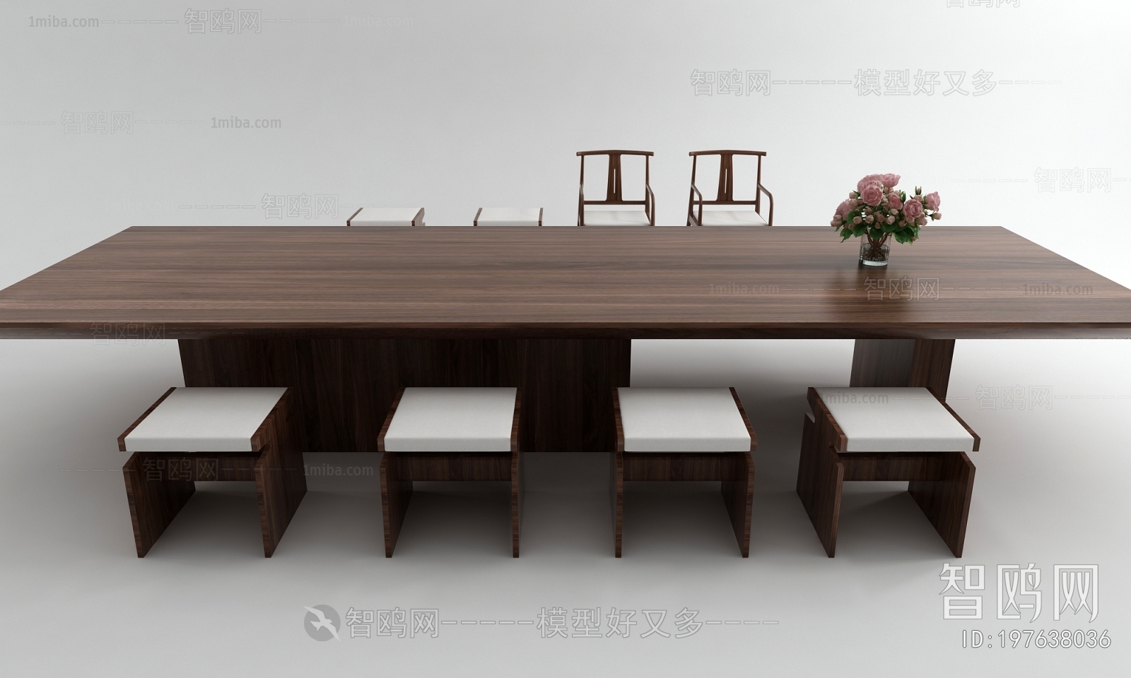 新中式桌凳组合