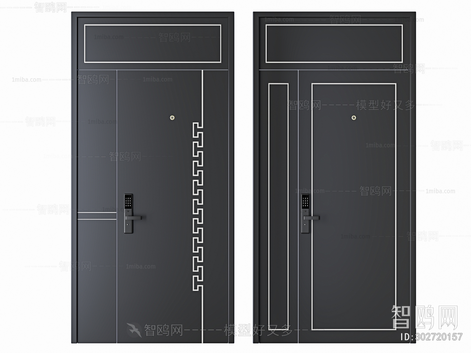 New Chinese Style Entrance Door