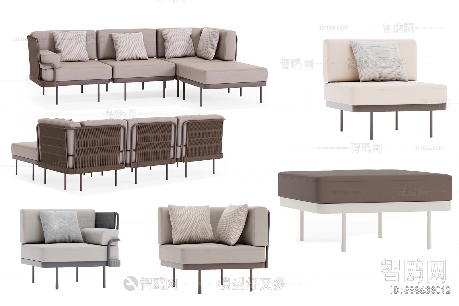 Nordic Style Sofa Combination