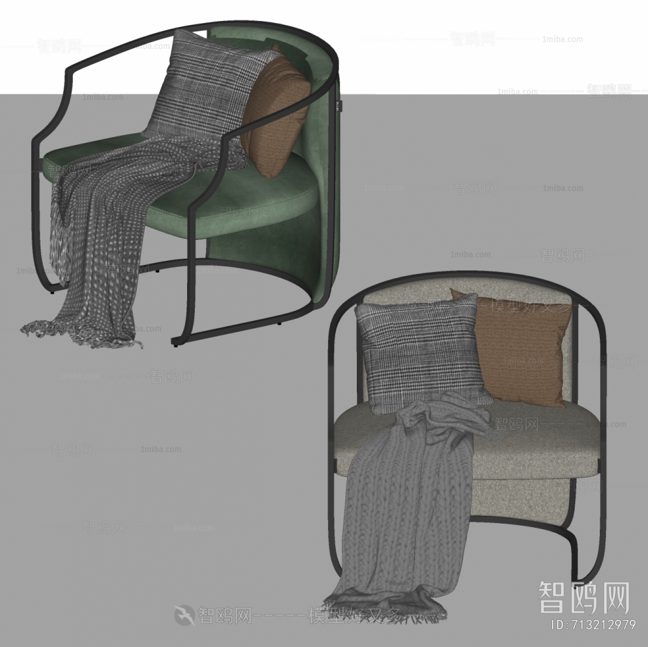 现代布艺休闲沙发椅