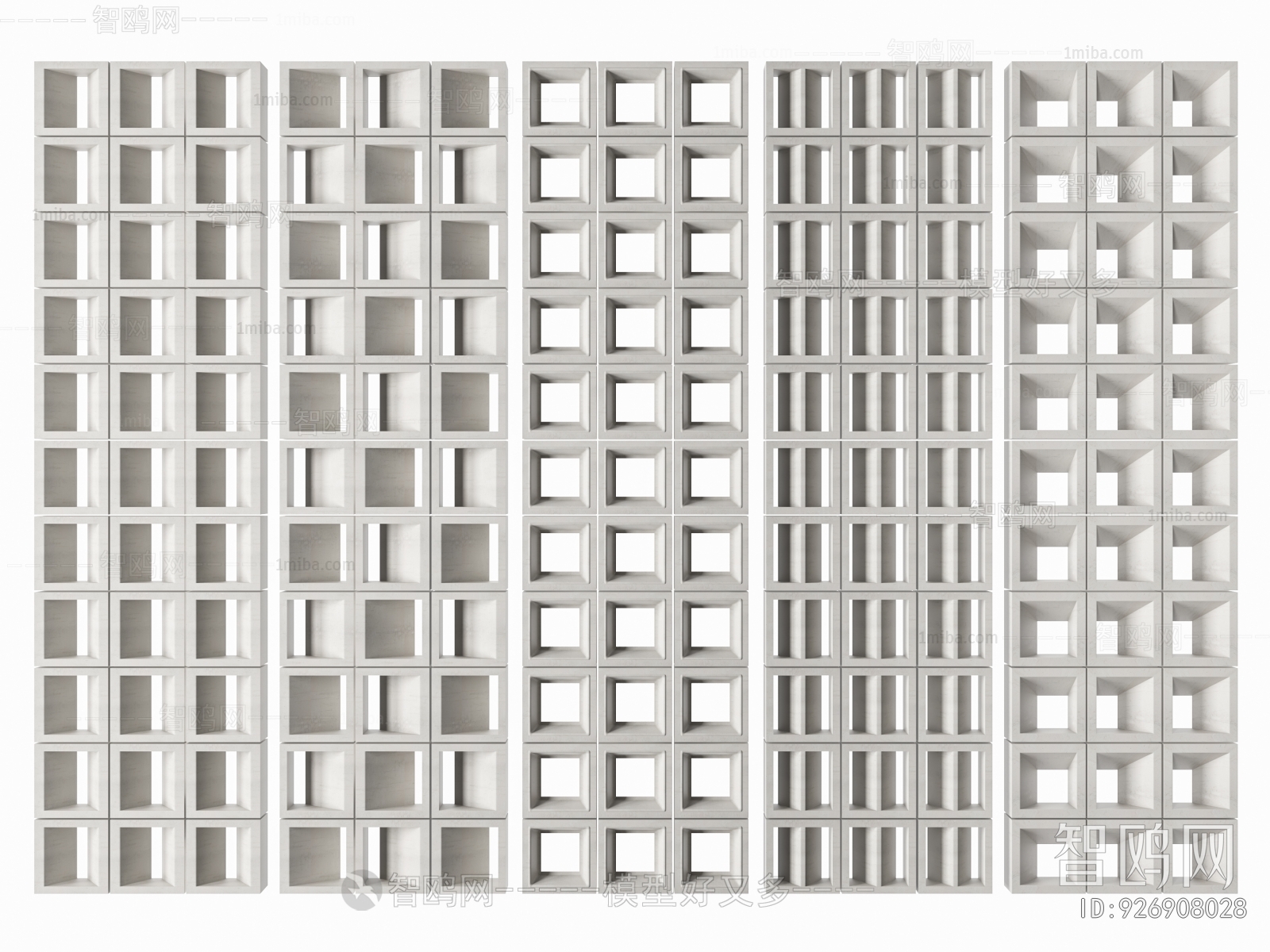 Modern Cement Brick Screen Partition