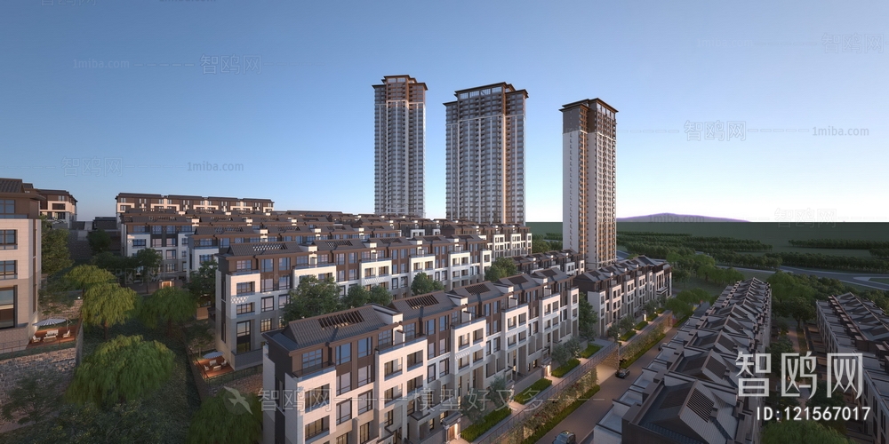 New Chinese Style Residential Building