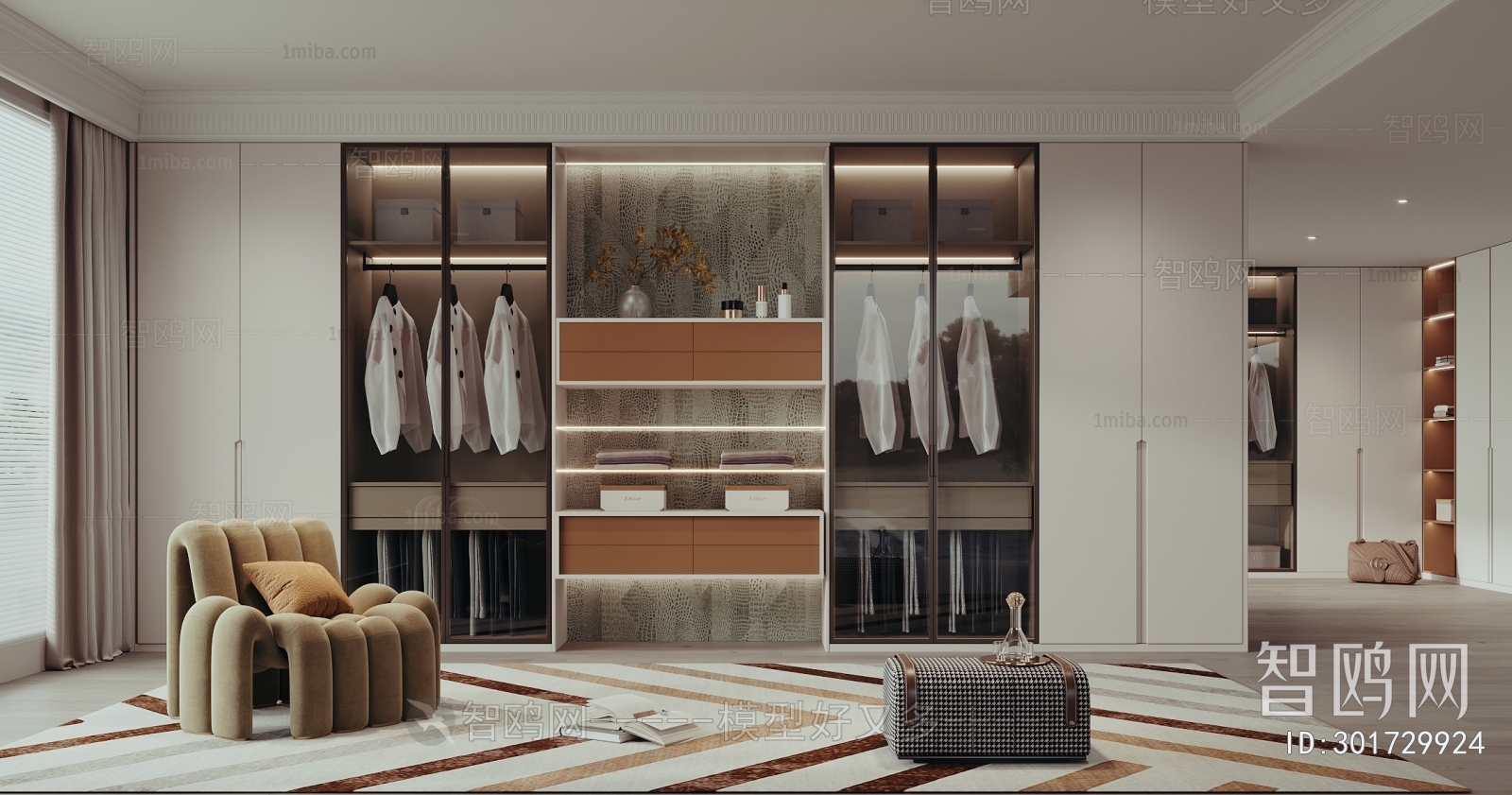 Modern Clothes Storage Area