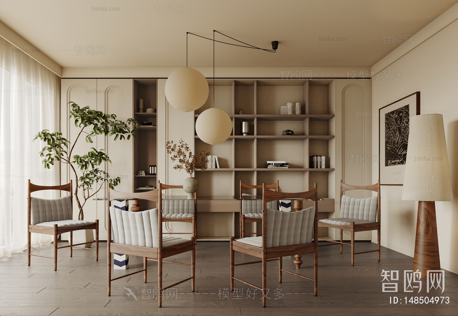 Wabi-sabi Style Dining Room