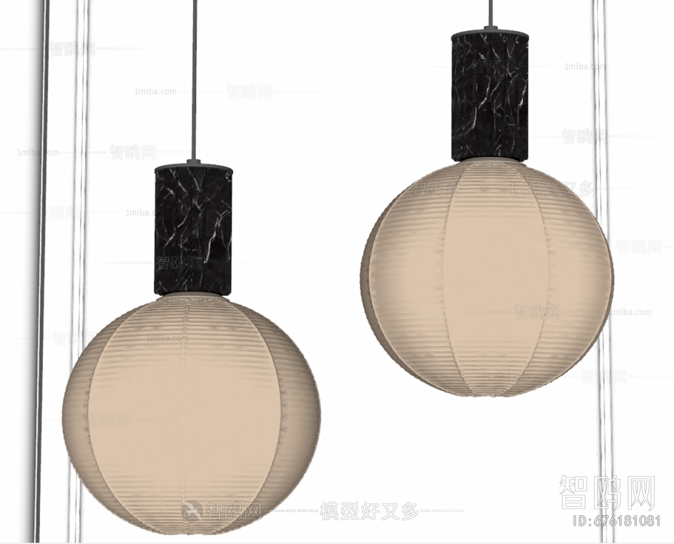 新中式金属球形吊灯