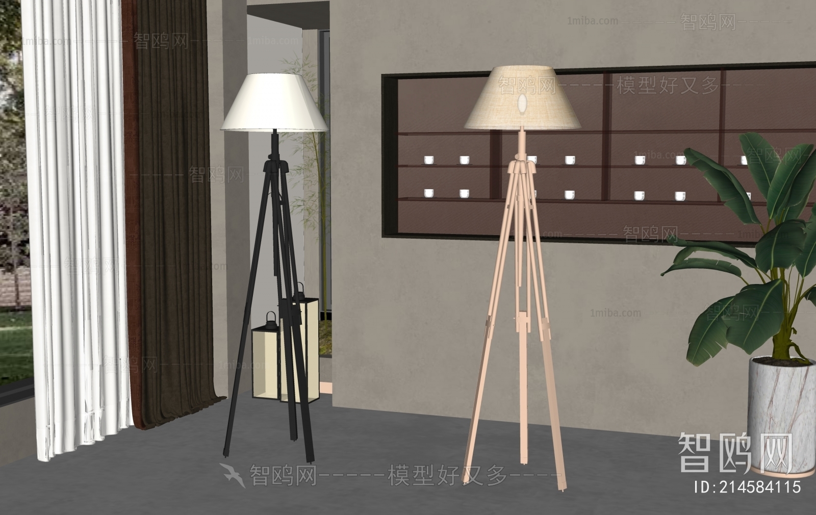 New Chinese Style Floor Lamp