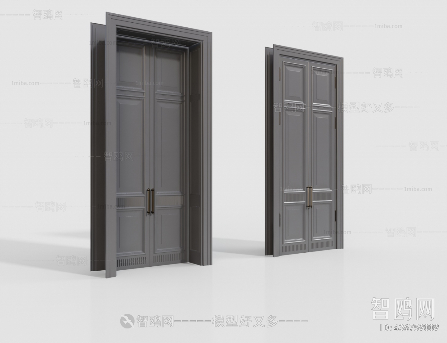 Simple European Style Entrance Door