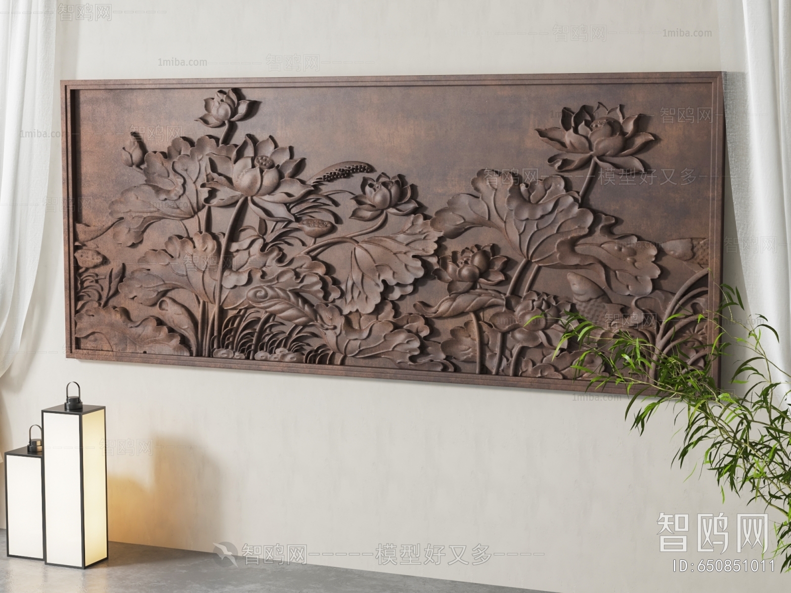 中式雕花墙饰挂件