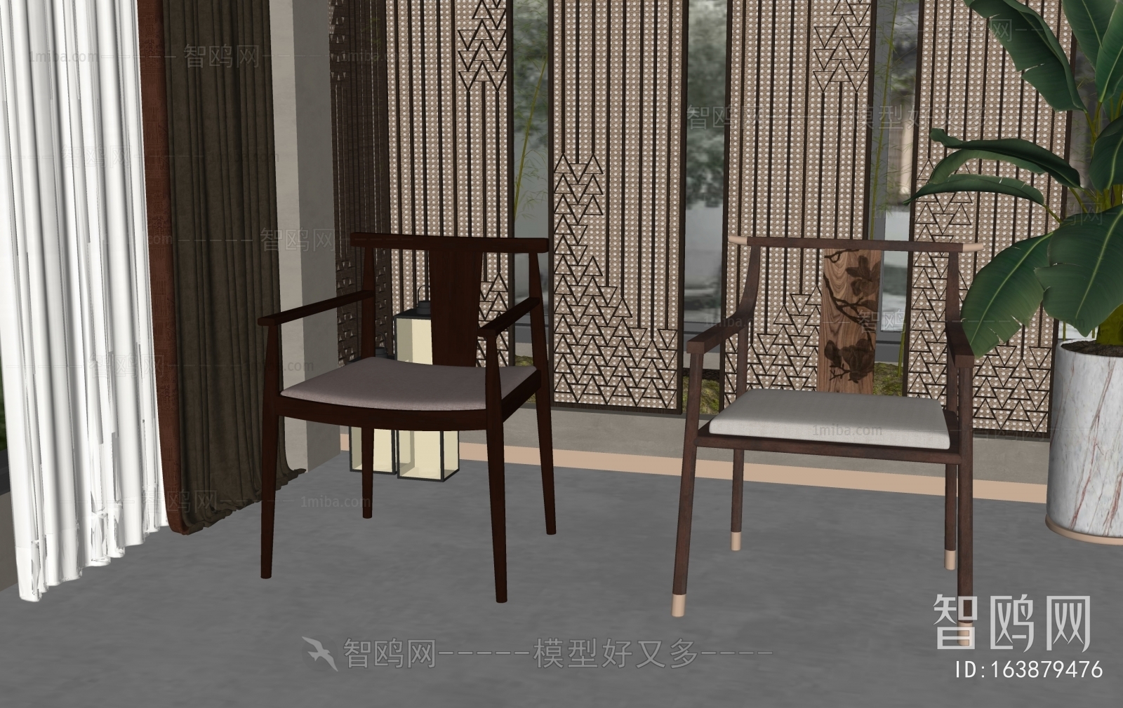 New Chinese Style Single Chair