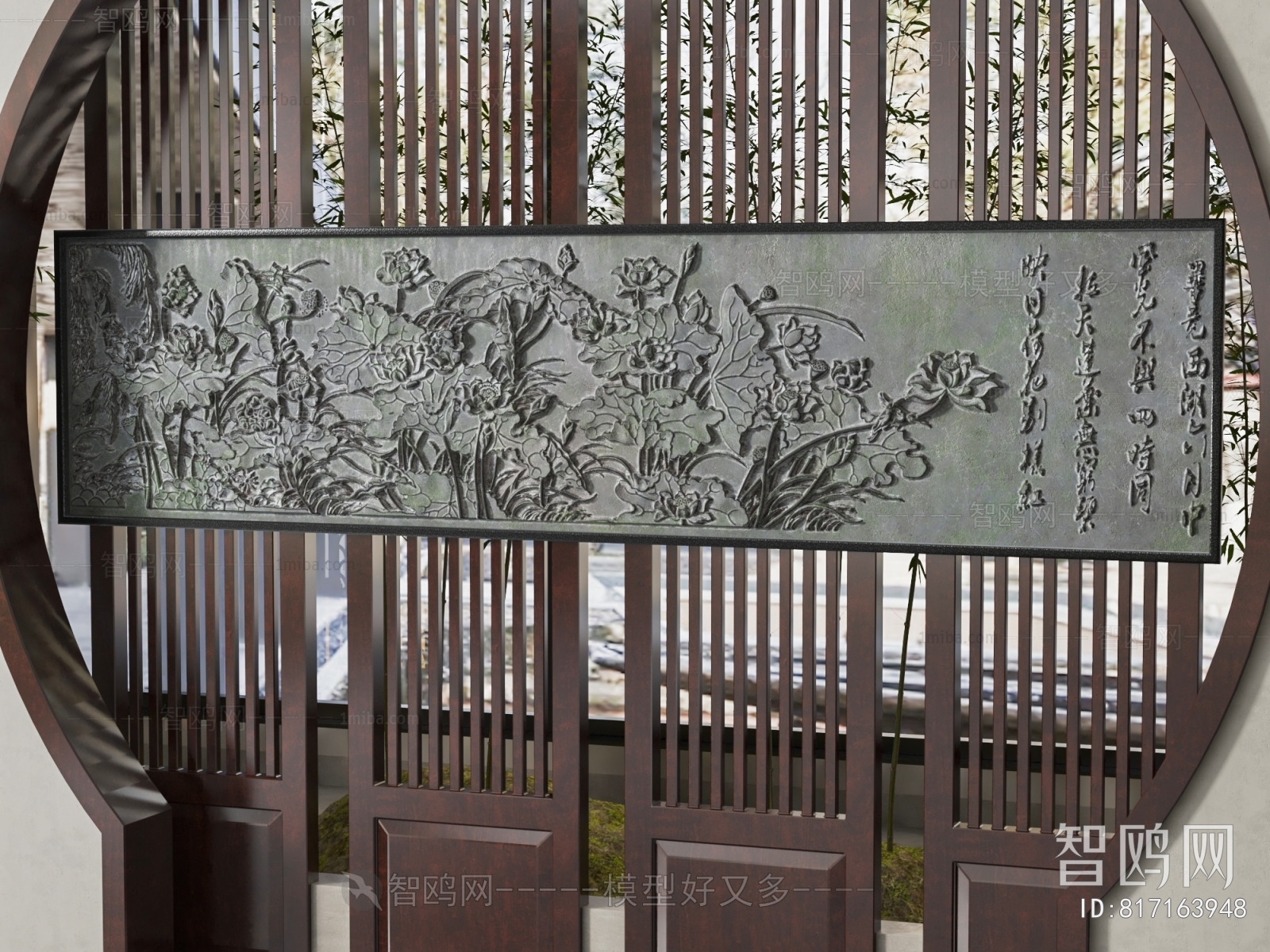 中式浮雕墙饰挂件