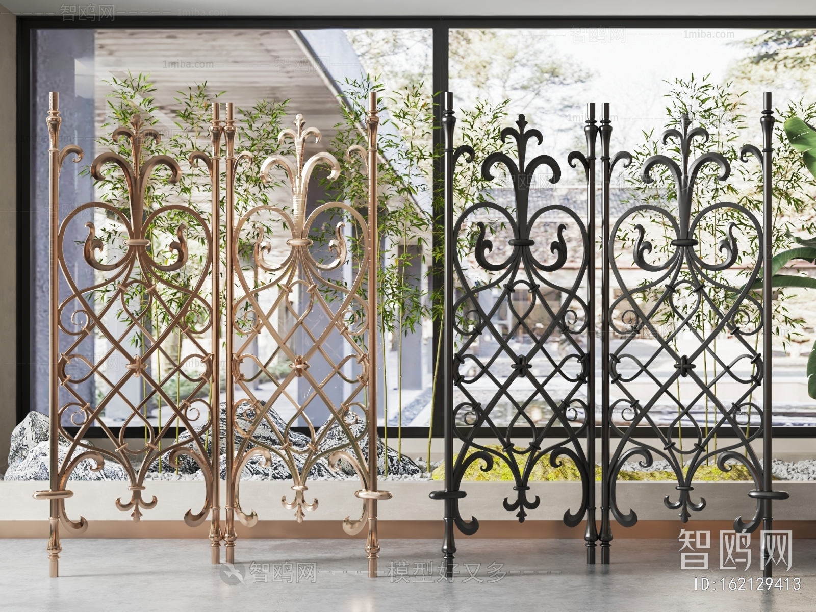 French Style Metal Screen Partition