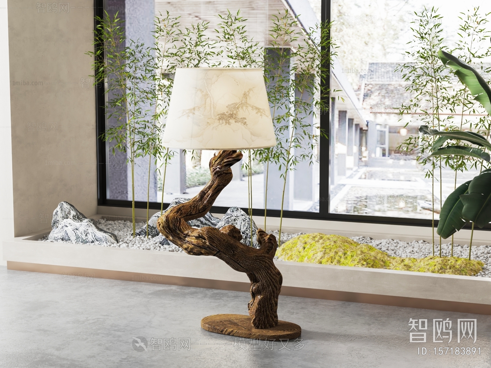 New Chinese Style Floor Lamp