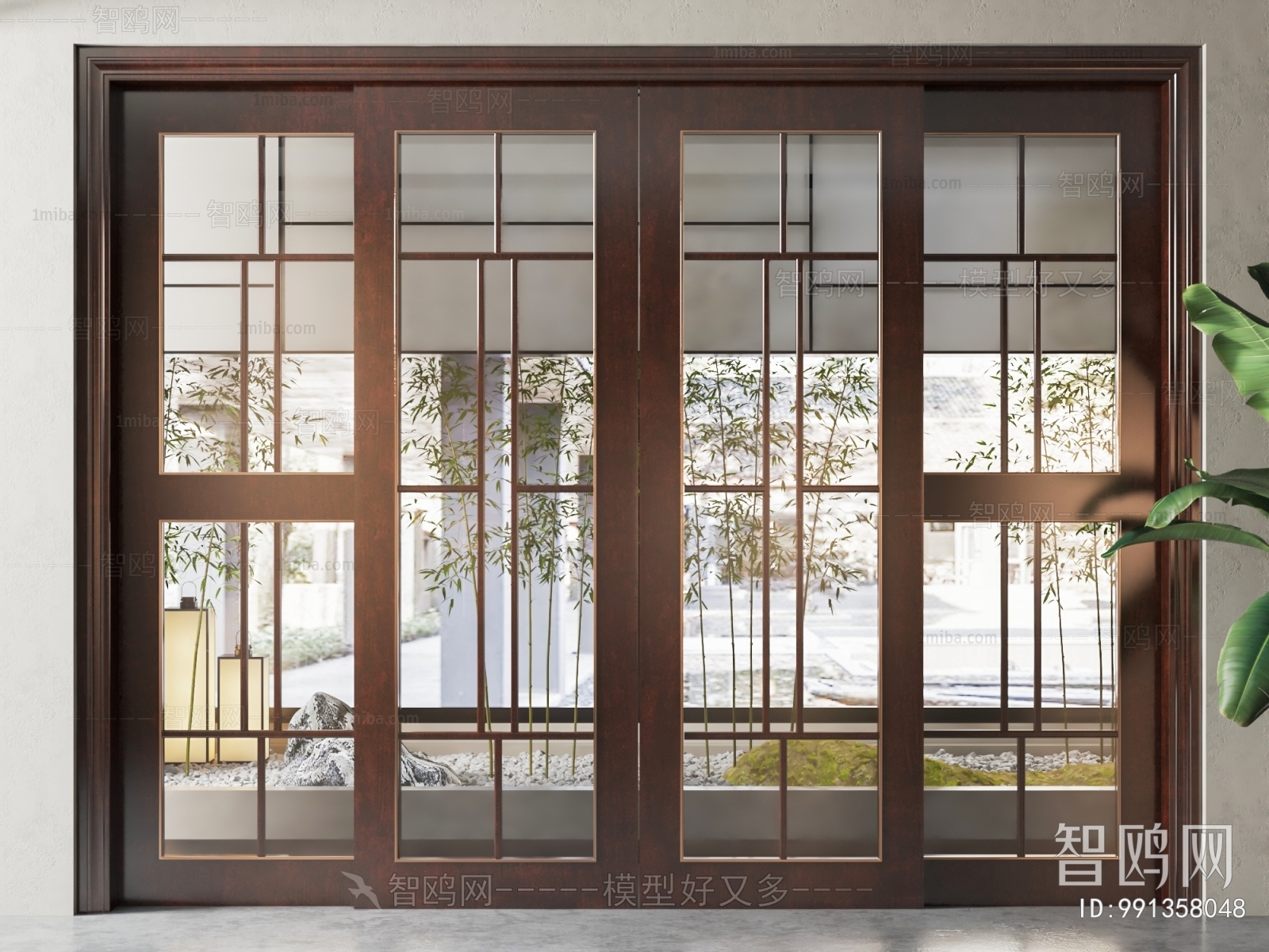 New Chinese Style Sliding Door