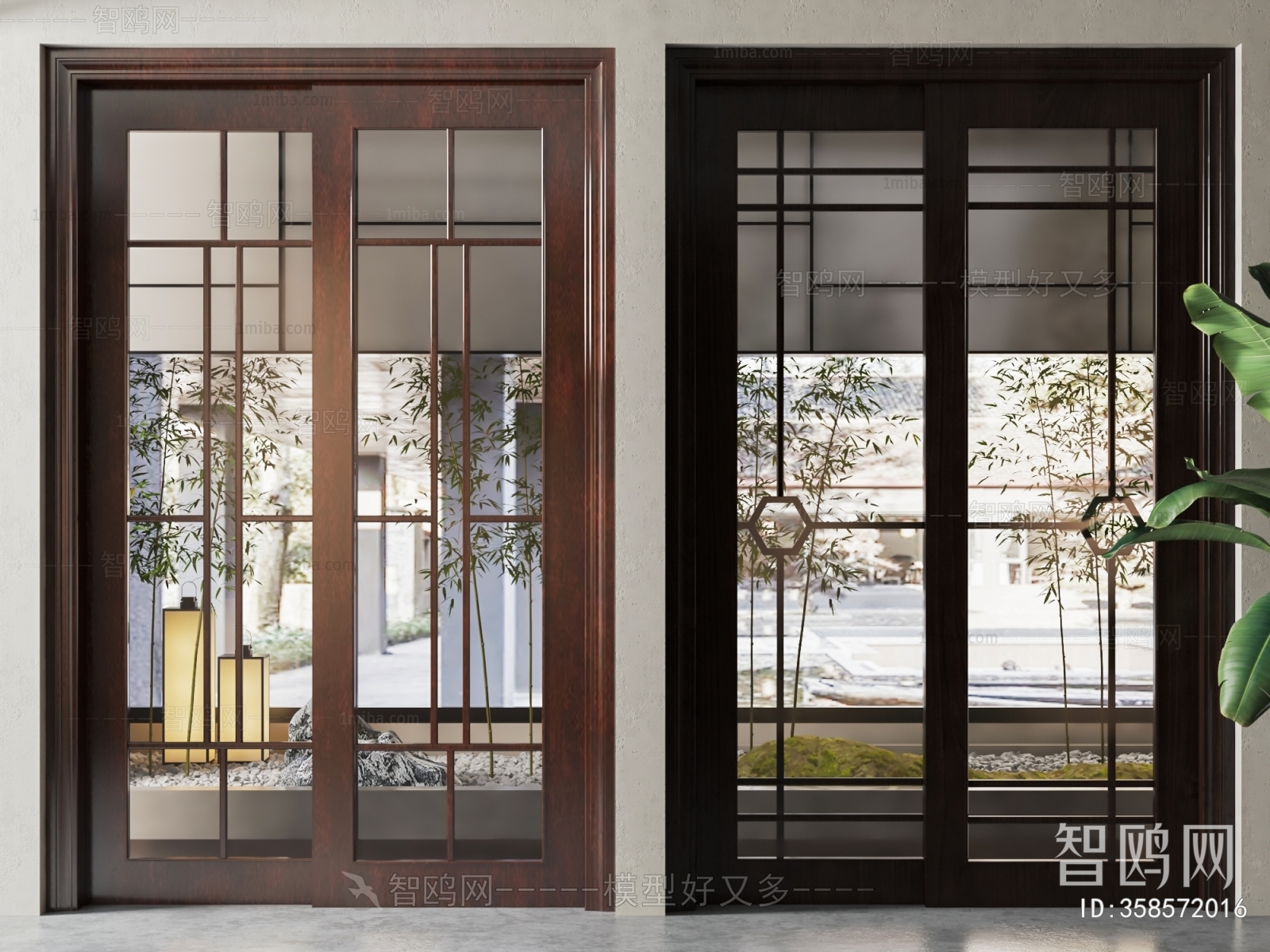 New Chinese Style Sliding Door