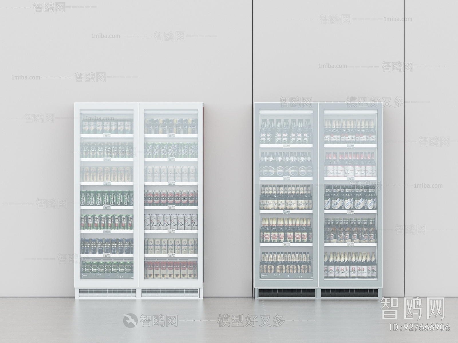 现代超市冰箱冰柜