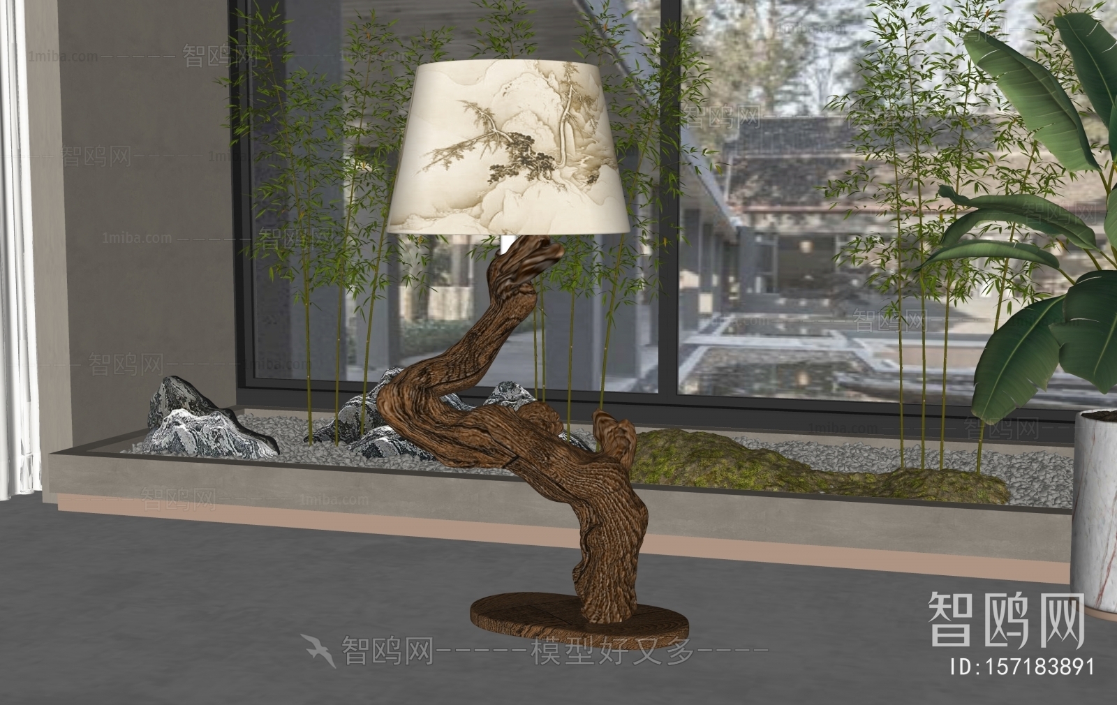 New Chinese Style Floor Lamp