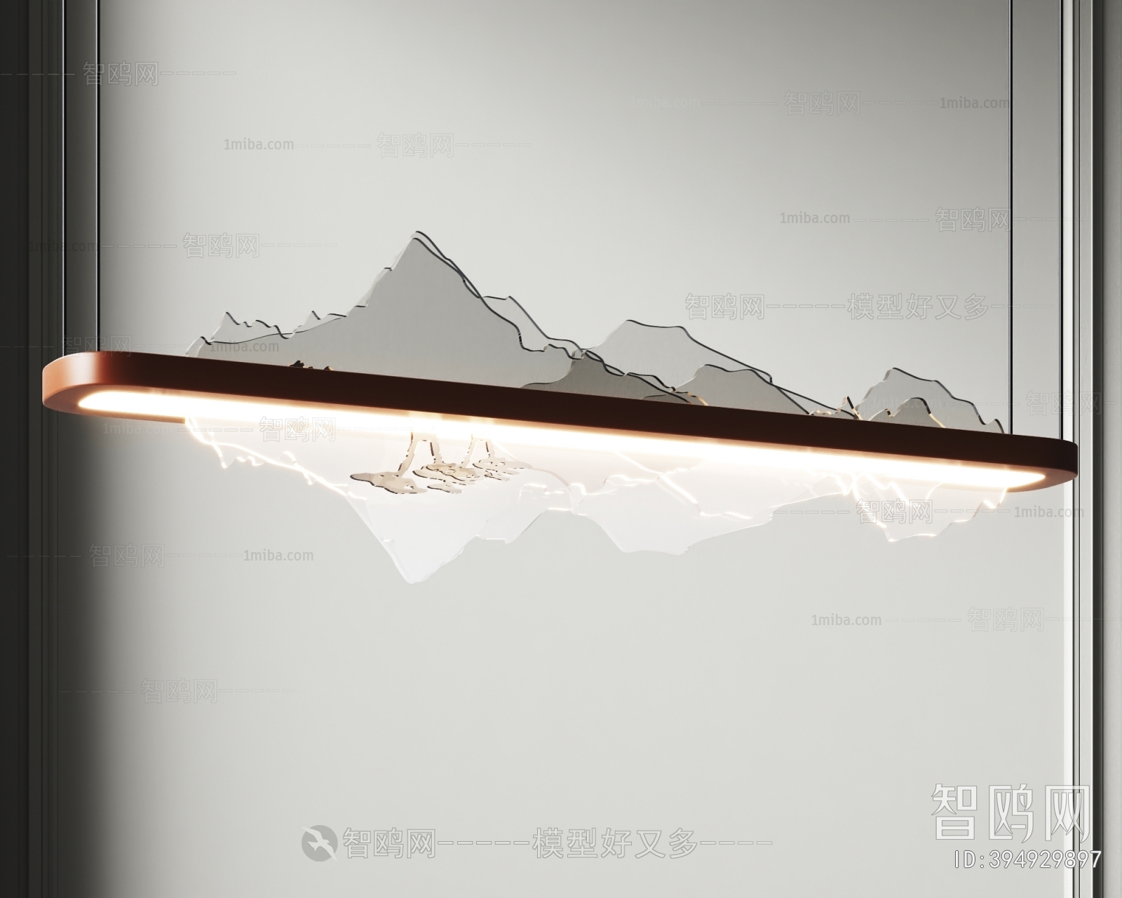 新中式山脉吊灯
