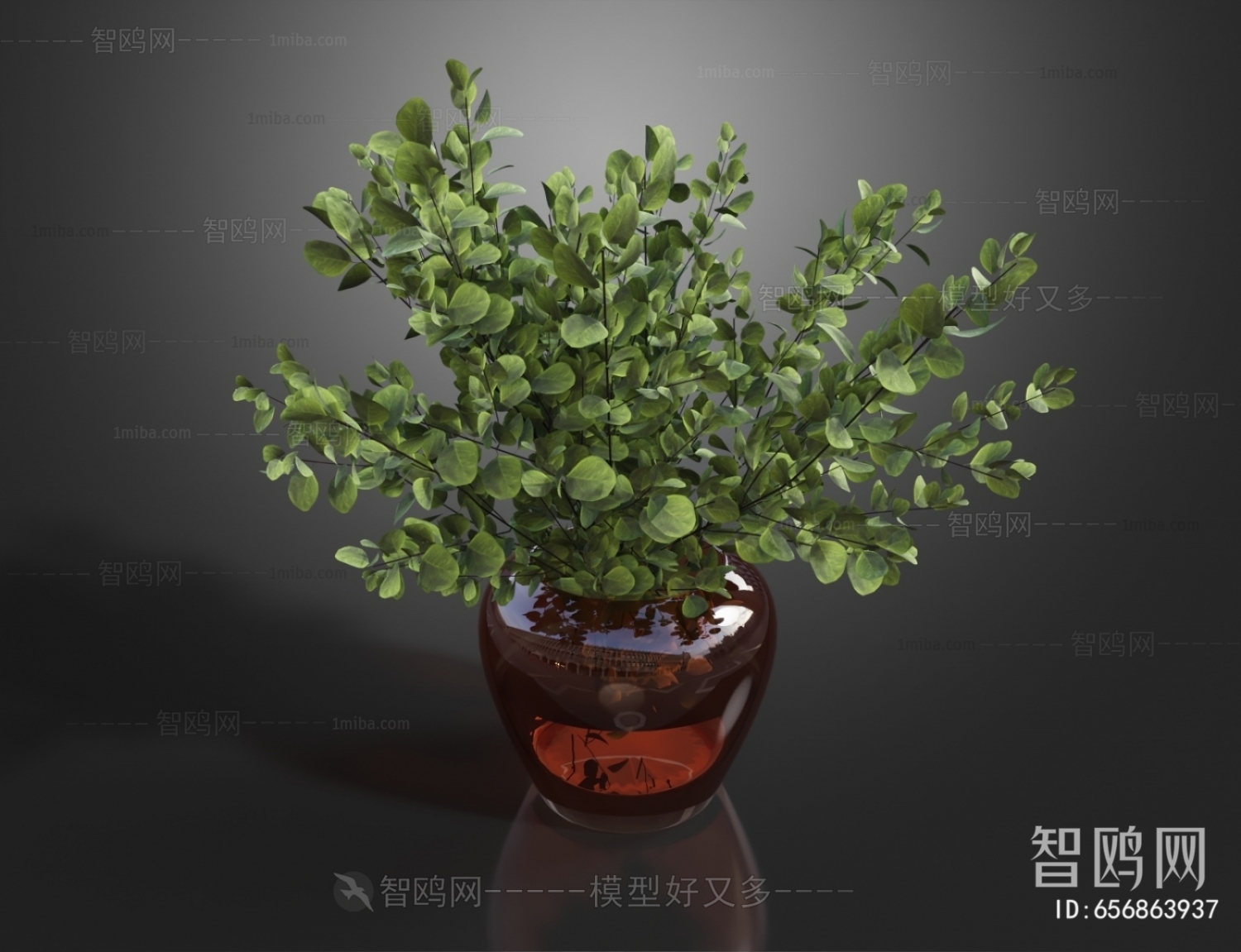 Modern Aquatic Green Plant