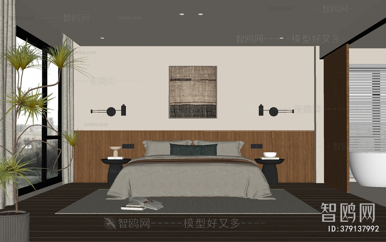 Wabi-sabi Style Bedroom