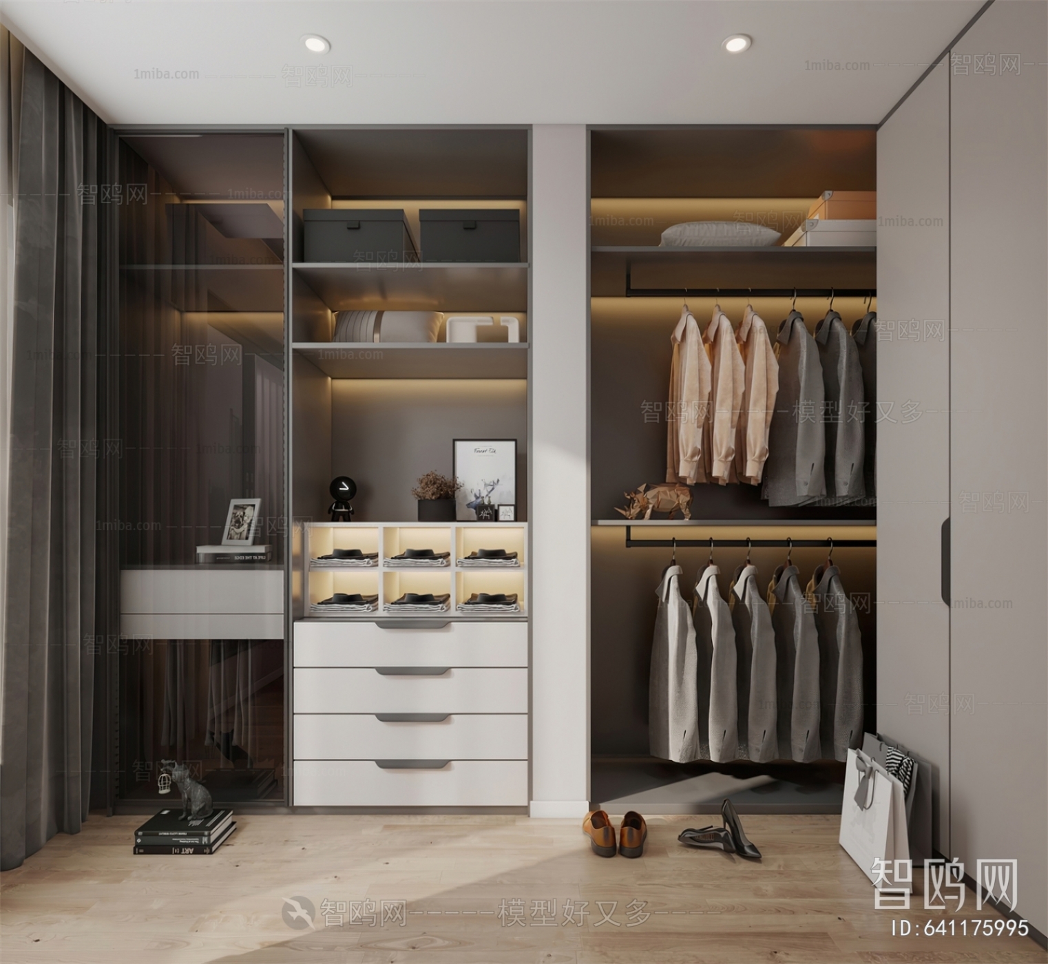 Modern Clothes Storage Area