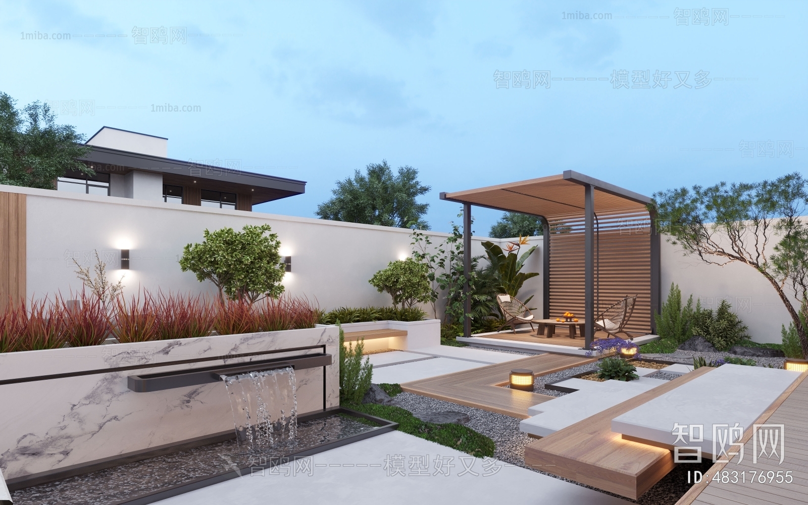 Modern Courtyard/landscape