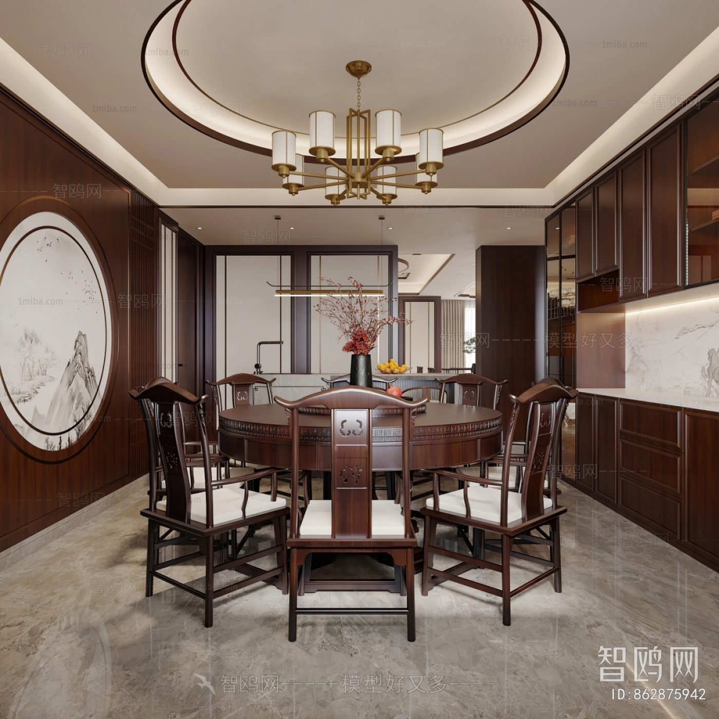 New Chinese Style Dining Room