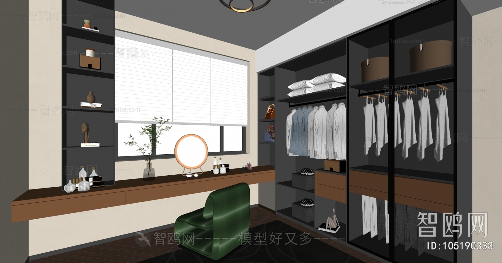 Modern Clothes Storage Area