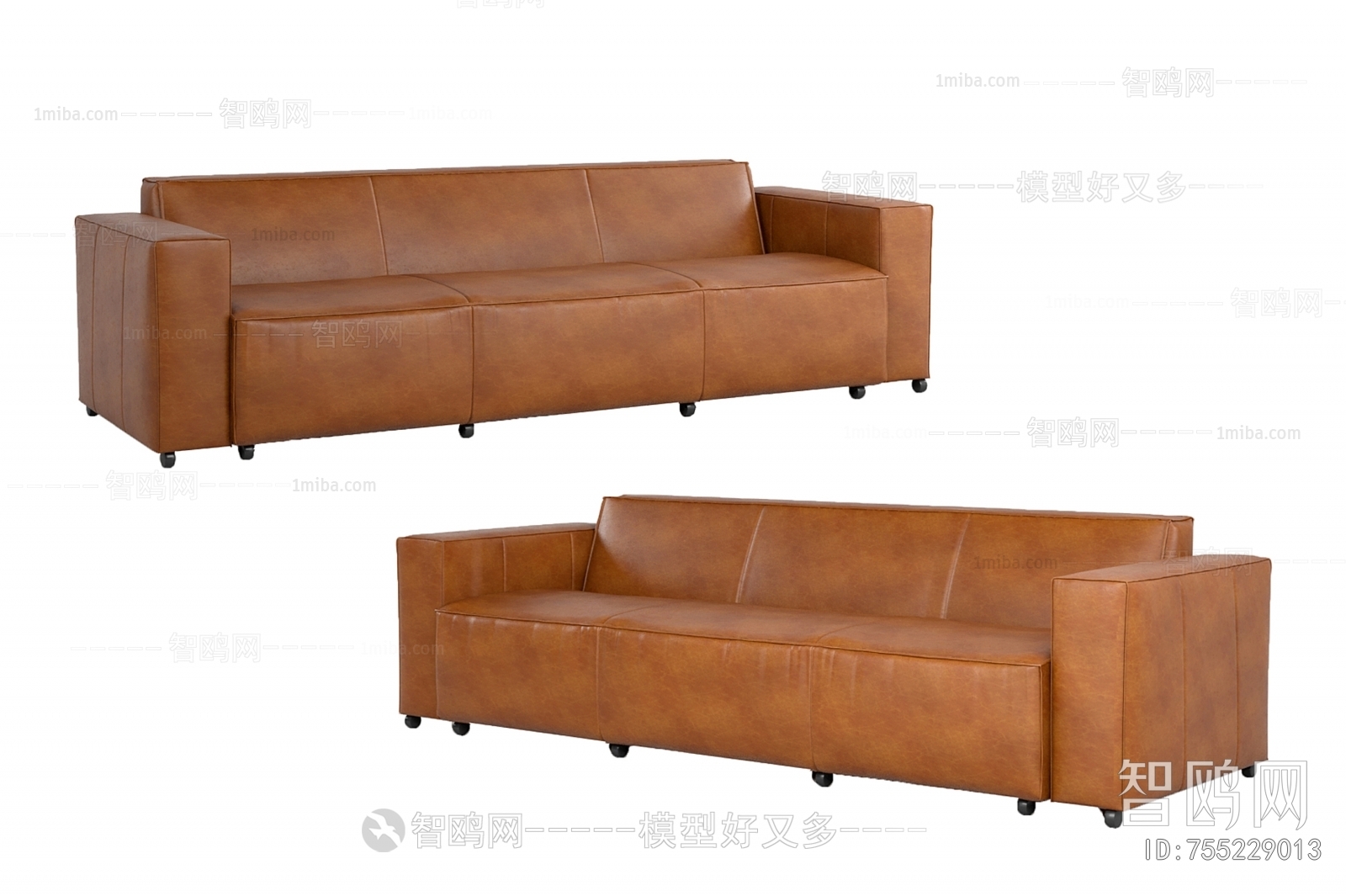 Nordic Style Three-seat Sofa