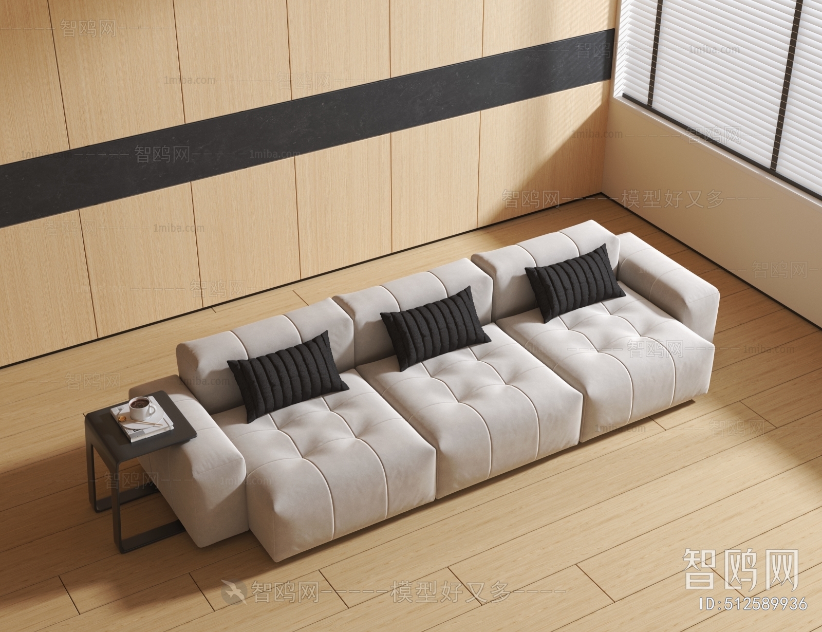 Modern Three-seat Sofa