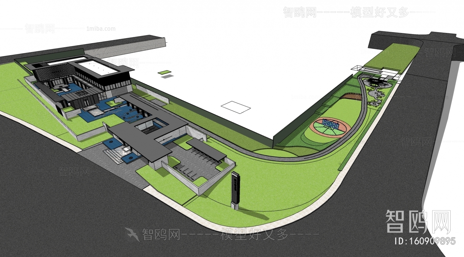 Chinese Style Architectural Bird's-eye View Planning