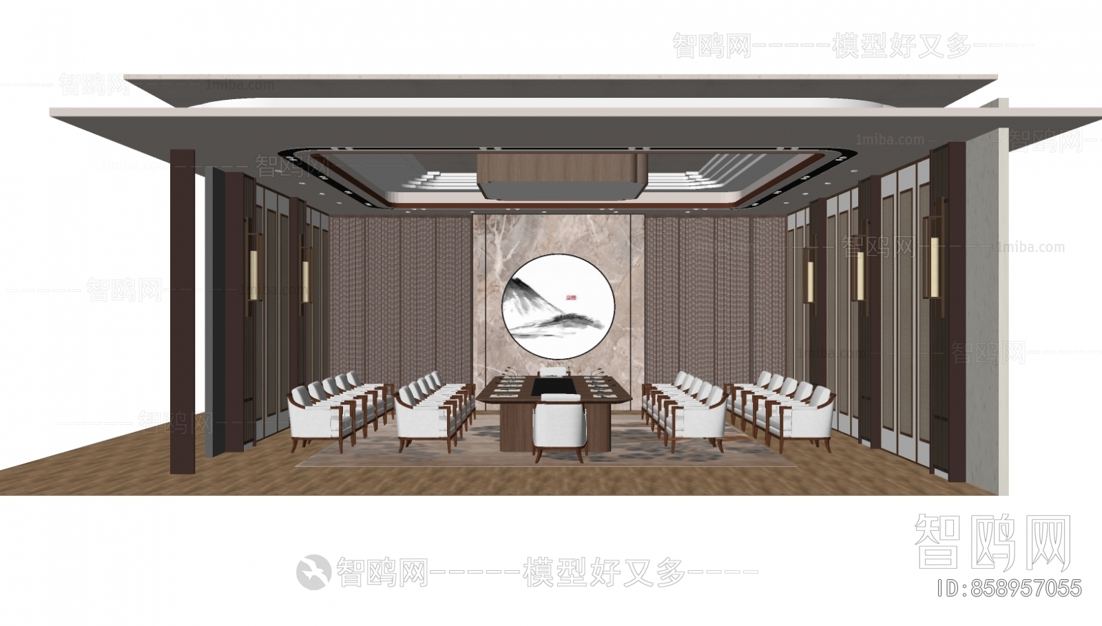 New Chinese Style Meeting Room