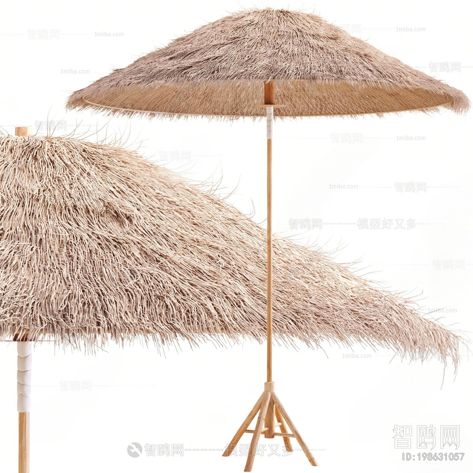 现代沙滩遮阳伞