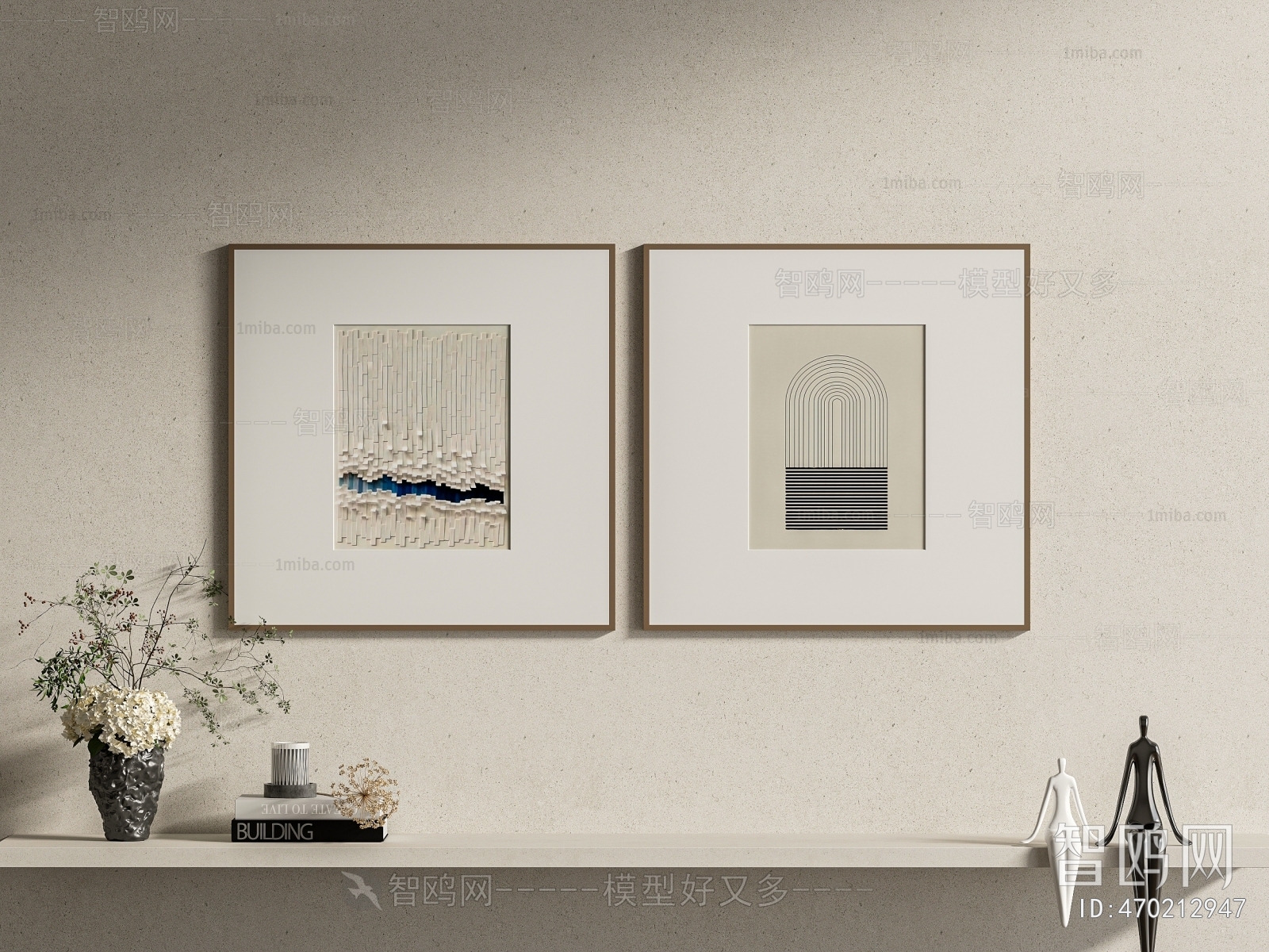 Modern Wabi-sabi Style Painting