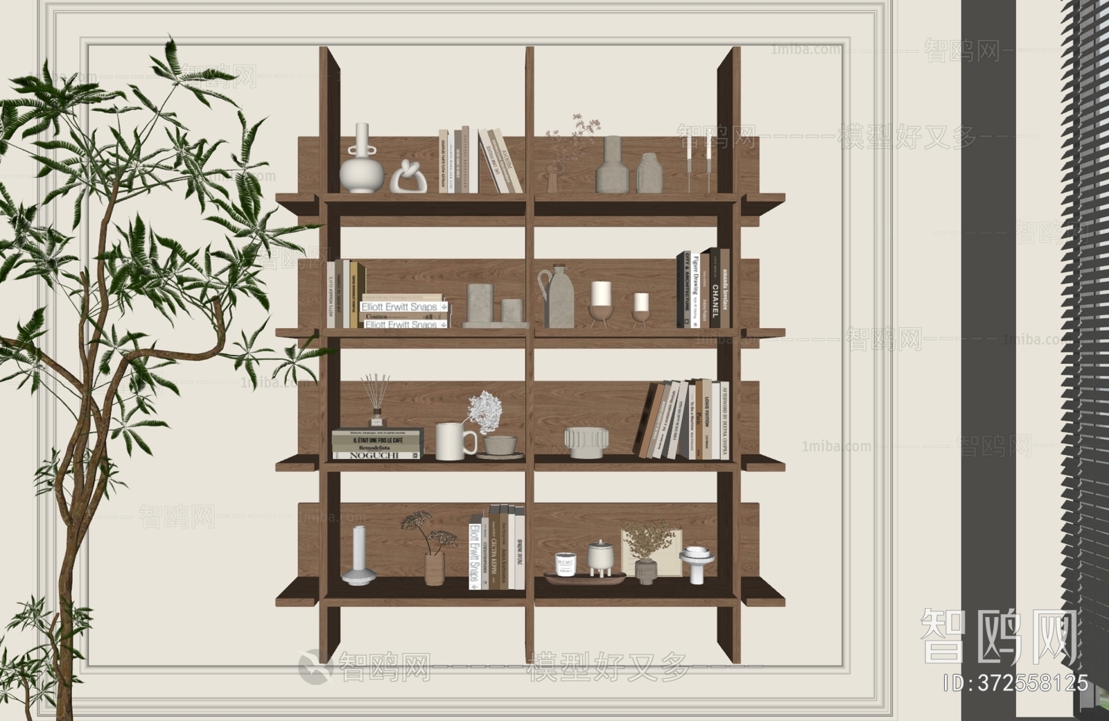 Wabi-sabi Style Bookshelf