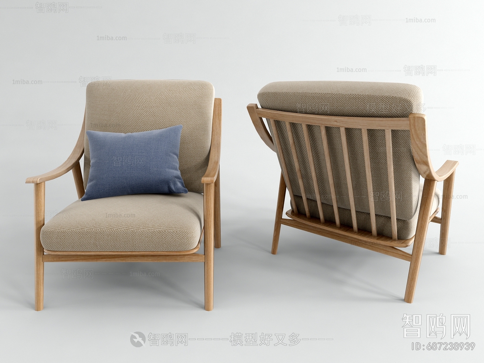 New Chinese Style Lounge Chair