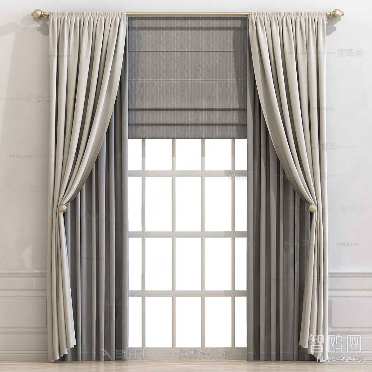 Simple European Style The Curtain