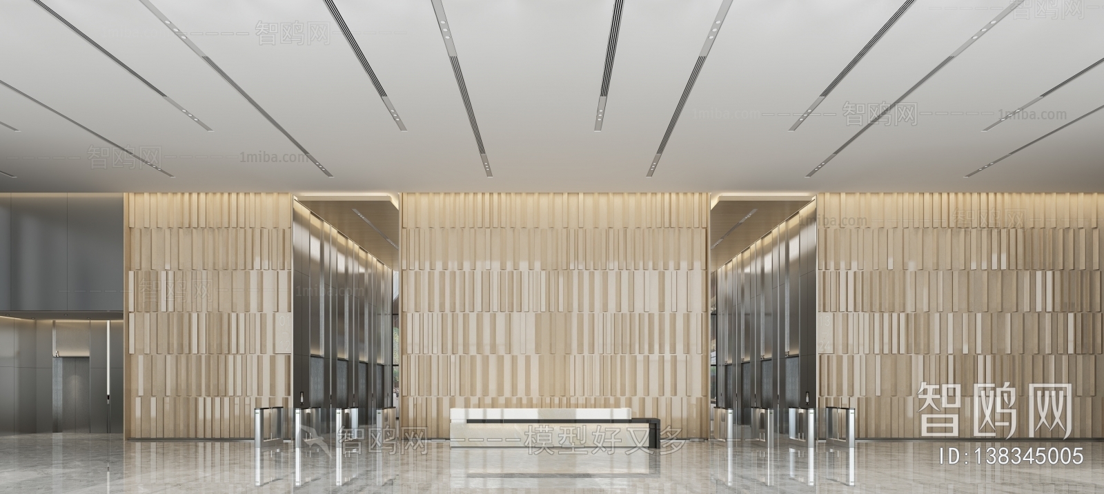 Modern Office Reception Desk