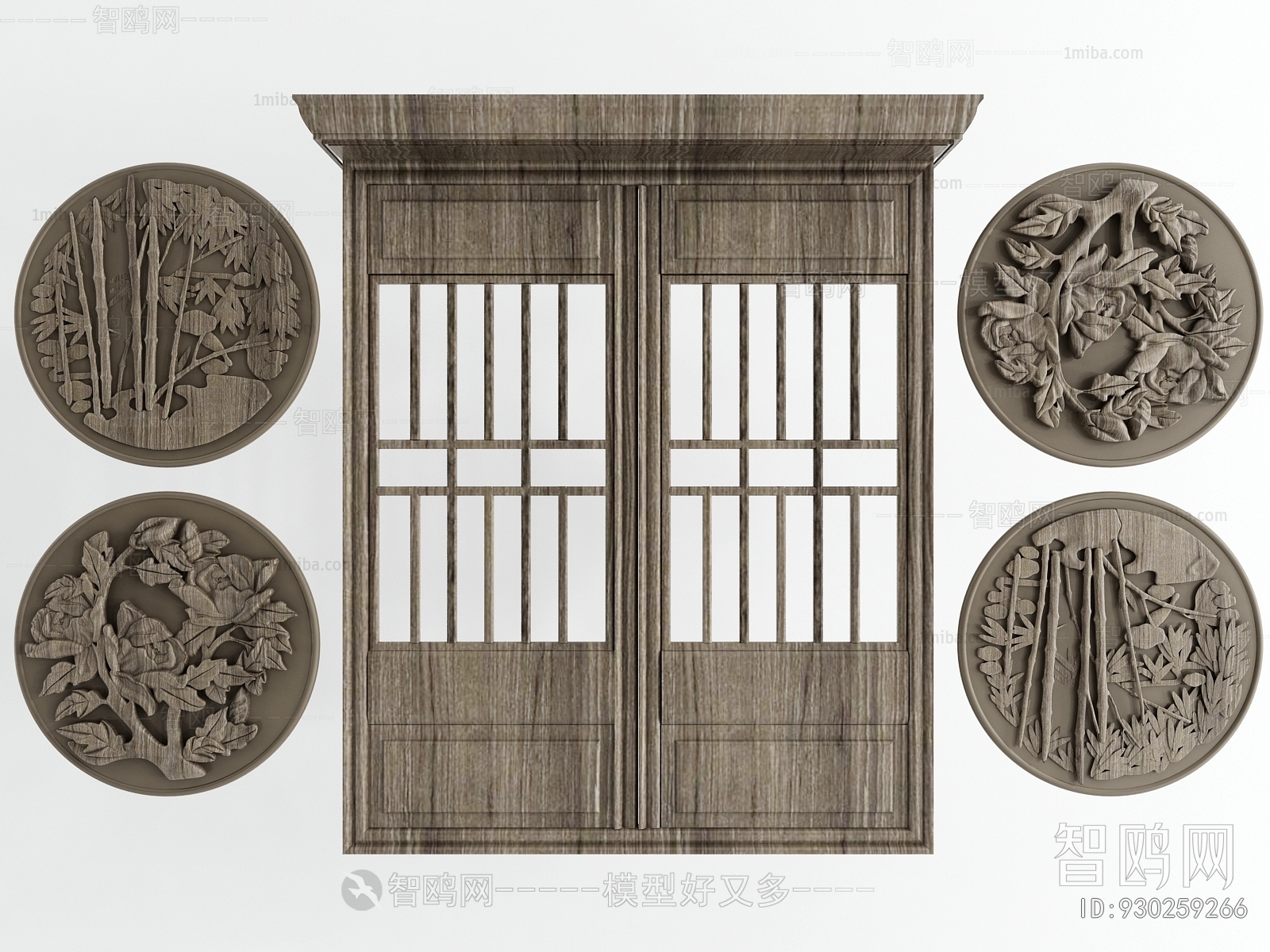 中式浮雕窗