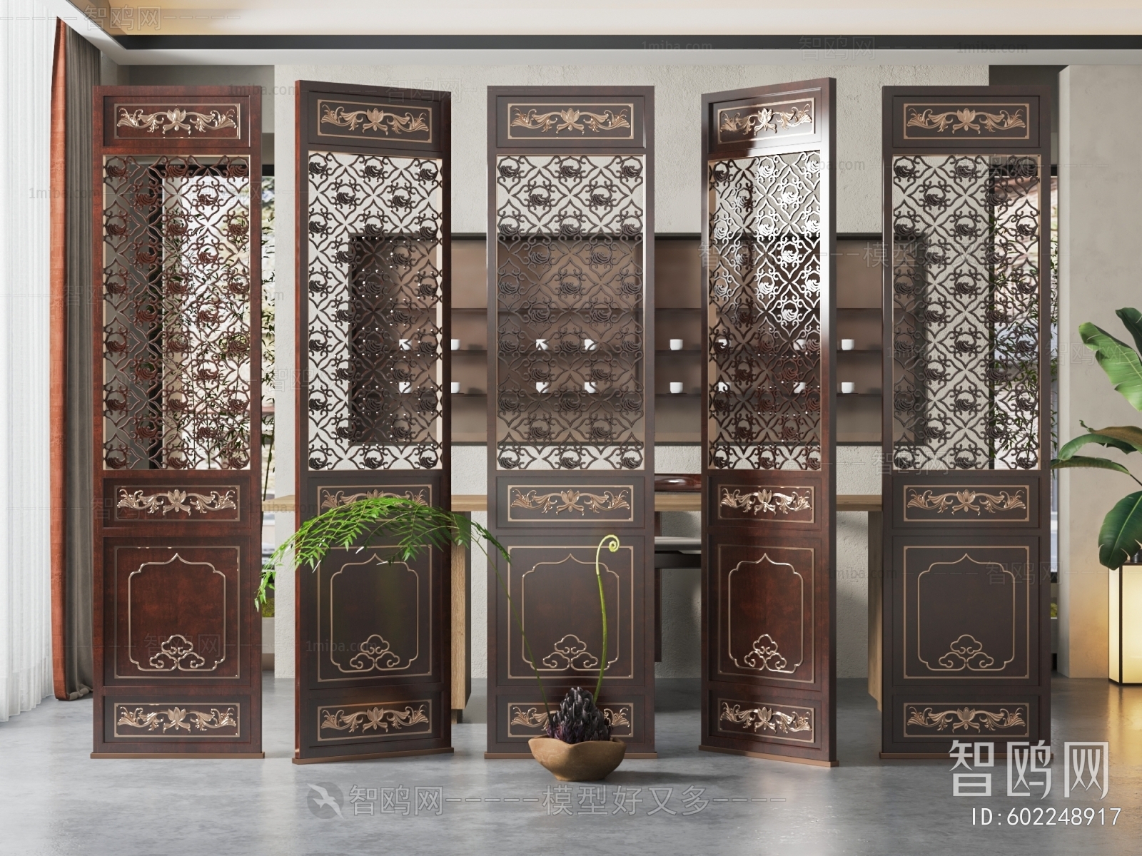Chinese Style New Chinese Style Wooden Screen Partition