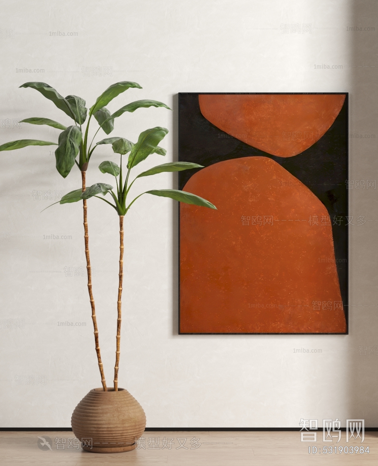 Modern Wabi-sabi Style Painting