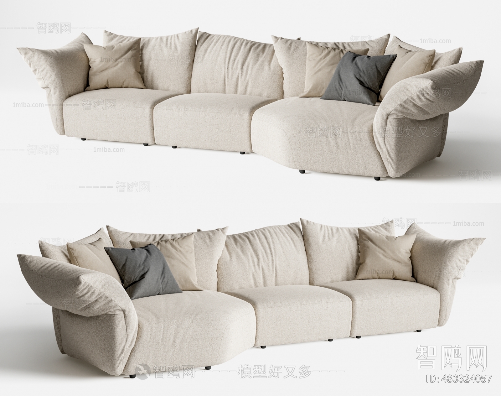 Modern Three-seat Sofa