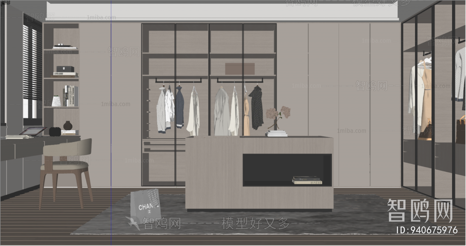 Modern Clothes Storage Area